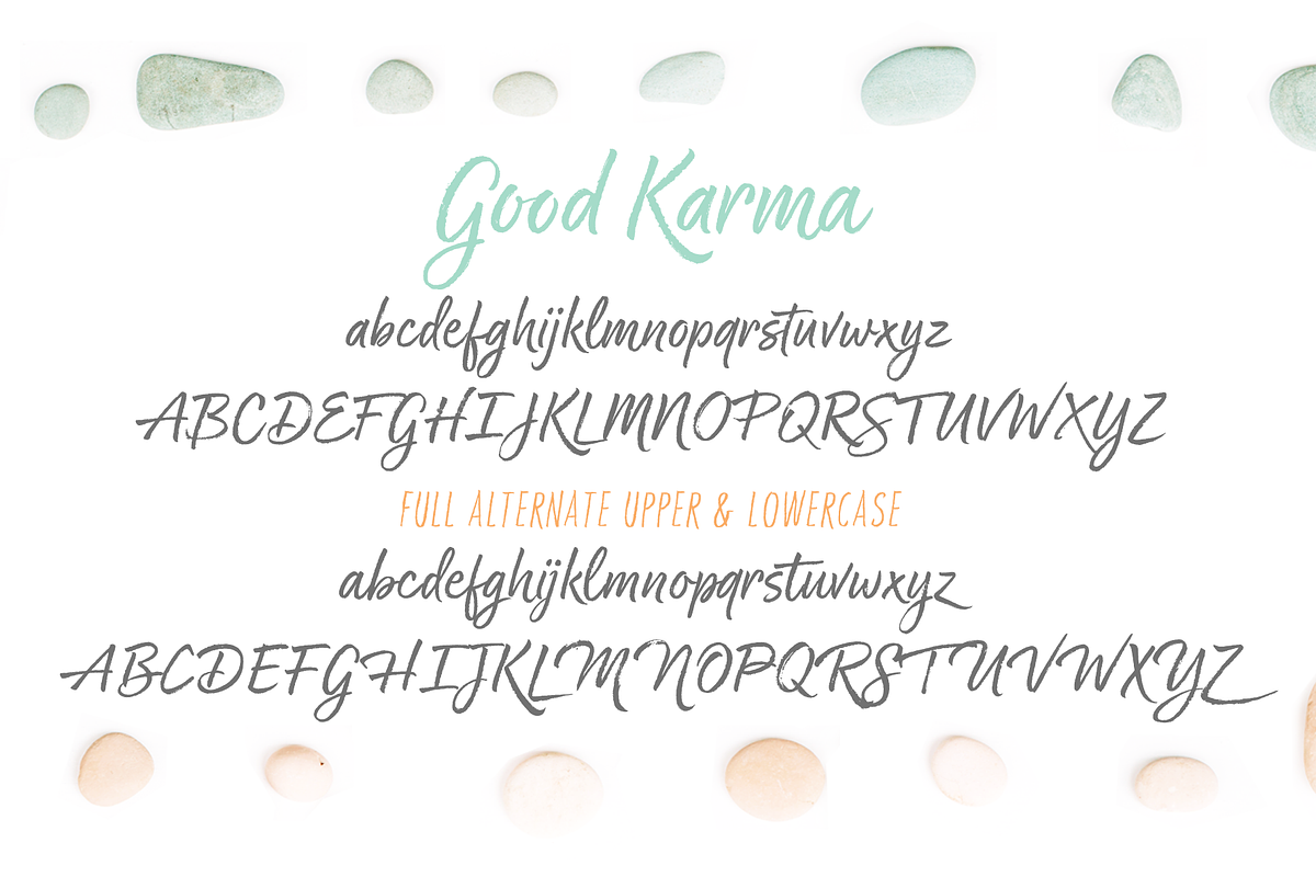 Good Karma Script Typeface preview 5