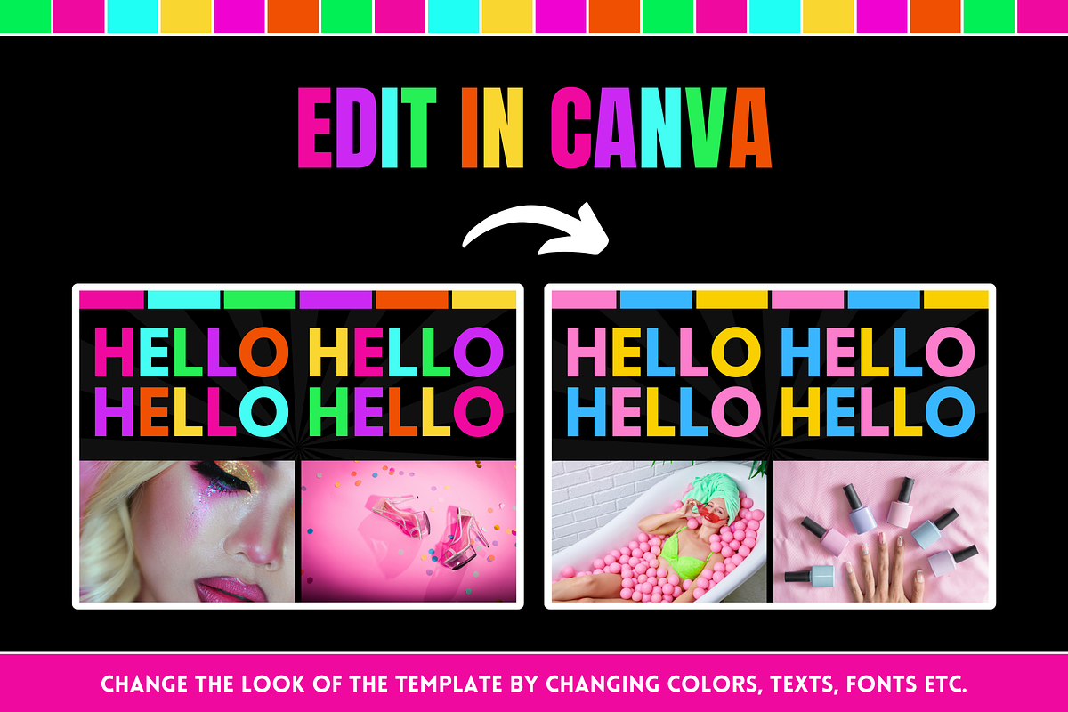 Neon Thank You Card - Edit in Canva, a Business Card Template by SunshineStudioBoutique (Photo 6 of 10)