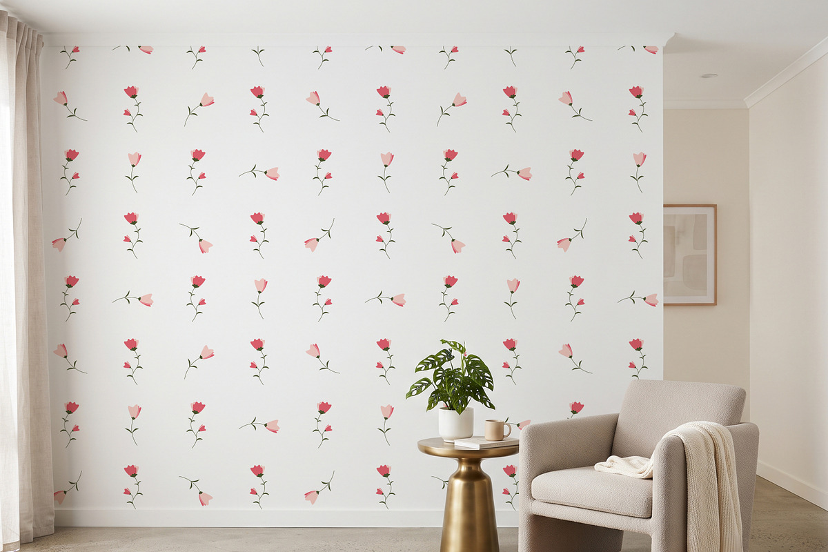 Pink Tulip Seamless Patterns Pack, a Pattern Graphic by Nadia Semyroz (Photo 6 of 9)