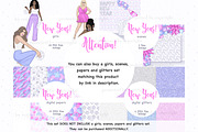 New Year Cliparts, a Seasonal Illustration by GlamArtZhanna (Thumbnail 3 of 3)