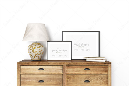 Framed art mockup, PSD JPG PNG, a Household Mockup by Mockup Shop