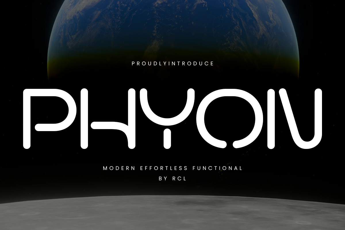 Phyon – Rounded Futuristic Sans Type, a Sans Serif Font by roomspace creative lab (Photo 6 of 12)