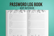 Password Log Book KDP Interior, a Templates & Theme by MatiArtShop (Thumbnail 1 of 2)