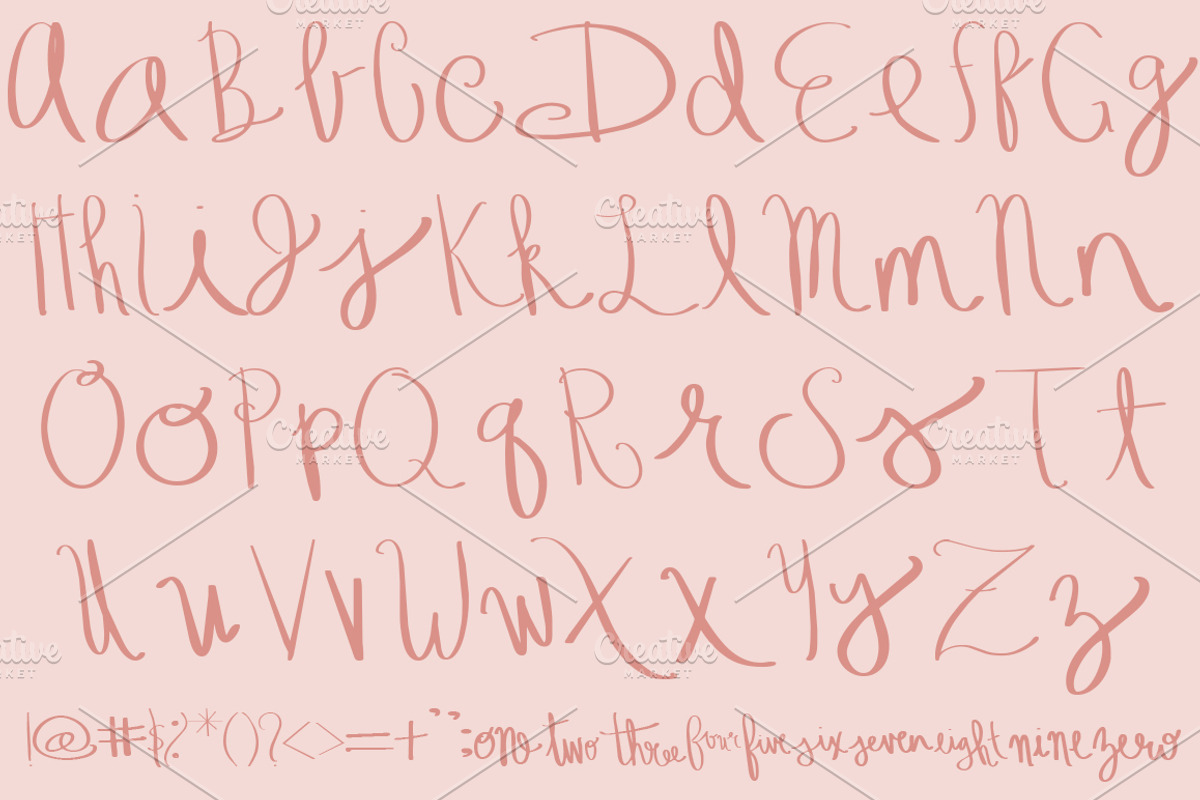 BRITTANI Hand Lettered Font preview 2