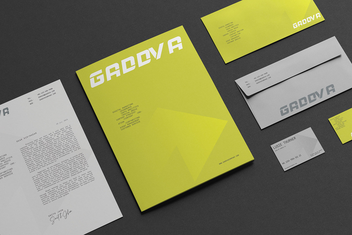 Gaddva Corporate Identity, a Stationery Template by UX-group (Photo 2 of 5)