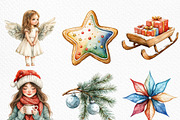 Cozy White Christmas Clipart, an Illustration by Craft Nest (Thumbnail 3 of 6)