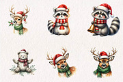 Watercolor - Cute Animals Png, a Seasonal Illustration by CreationArt (Thumbnail 2 of 7)
