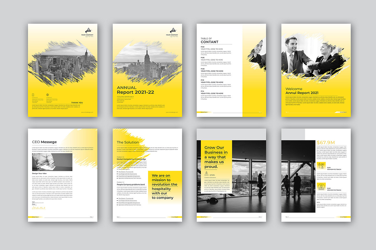 Annual Report Bundle | Word, indd, a Brochure Template by obayes (Photo 42 of 51)