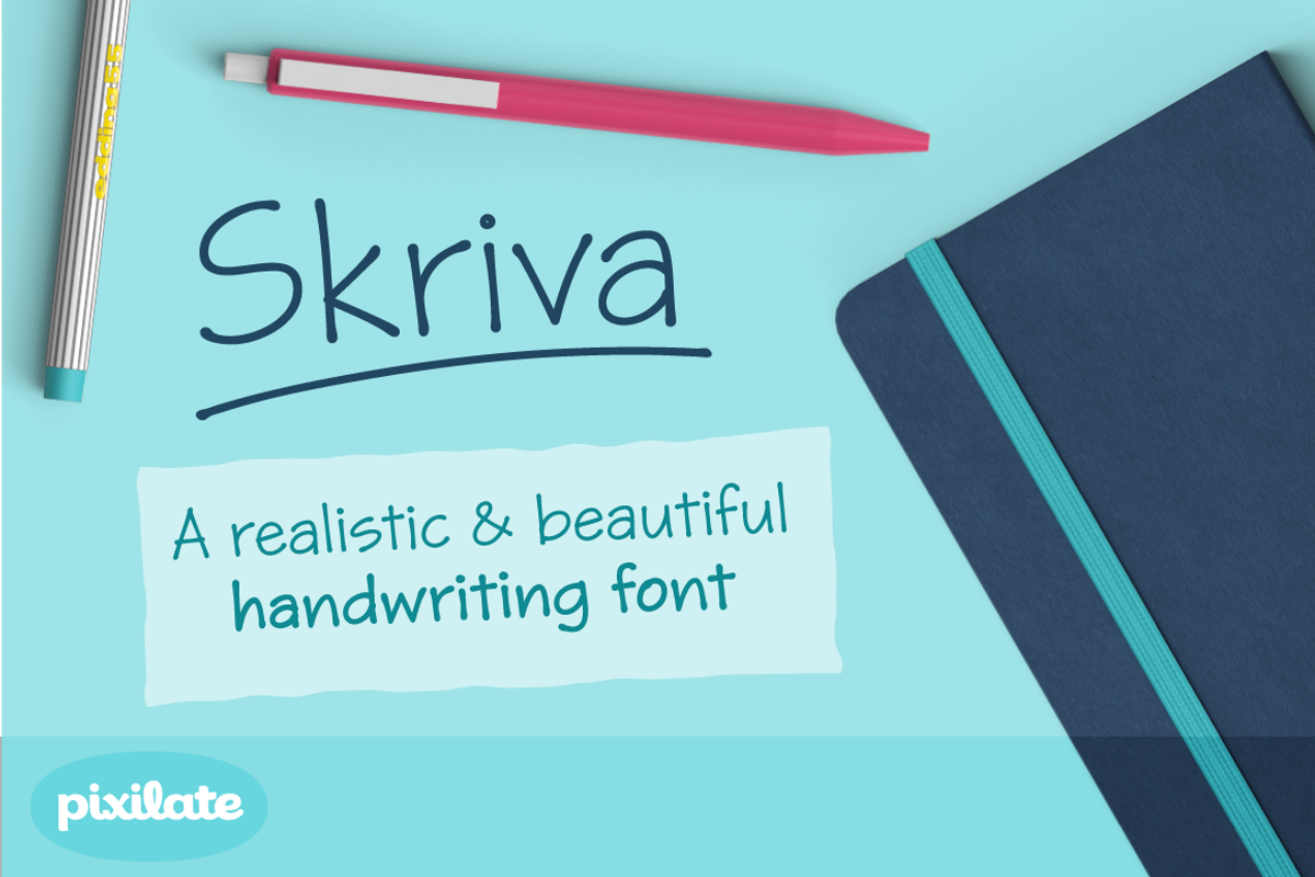 Skriva handwriting font