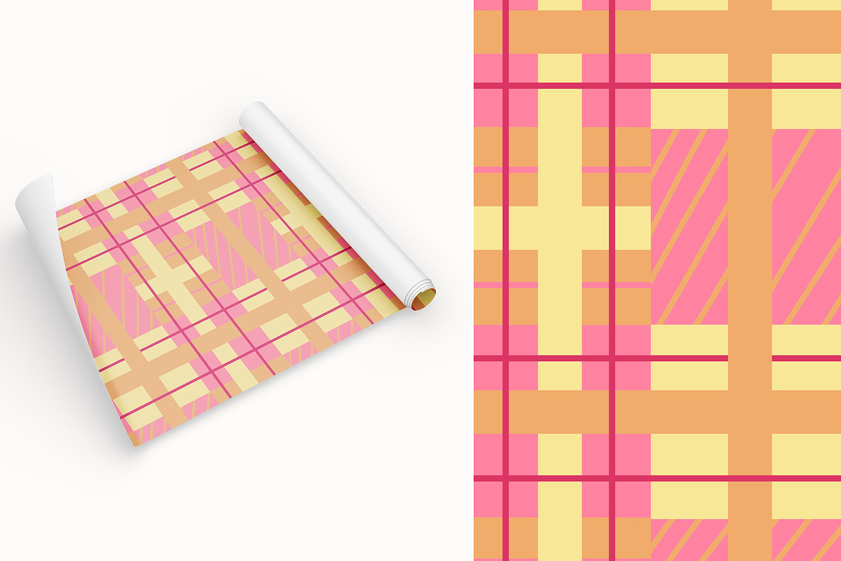 Checkered & Plaid vector patterns, a Pattern Graphic by Carpet Tapete Pretzel (Photo 9 of 13)