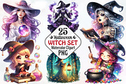 Halloween Witch Sublimation, an Illustration by RobertsArt (Thumbnail 1 of 7)