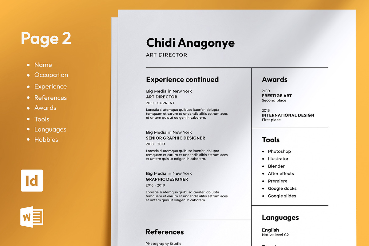 Minimal and Simple Resume template