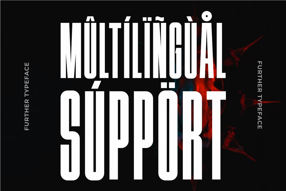 Further - Tall Sans Display Font, a Sans Serif Font by Pian45 Studio (Photo 8 of 8)