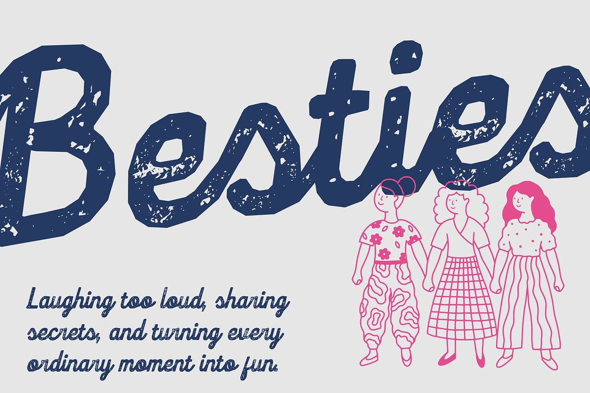 CS Britney Stamp, a Script Font by Craft Supply Co. (Photo 5 of 8)
