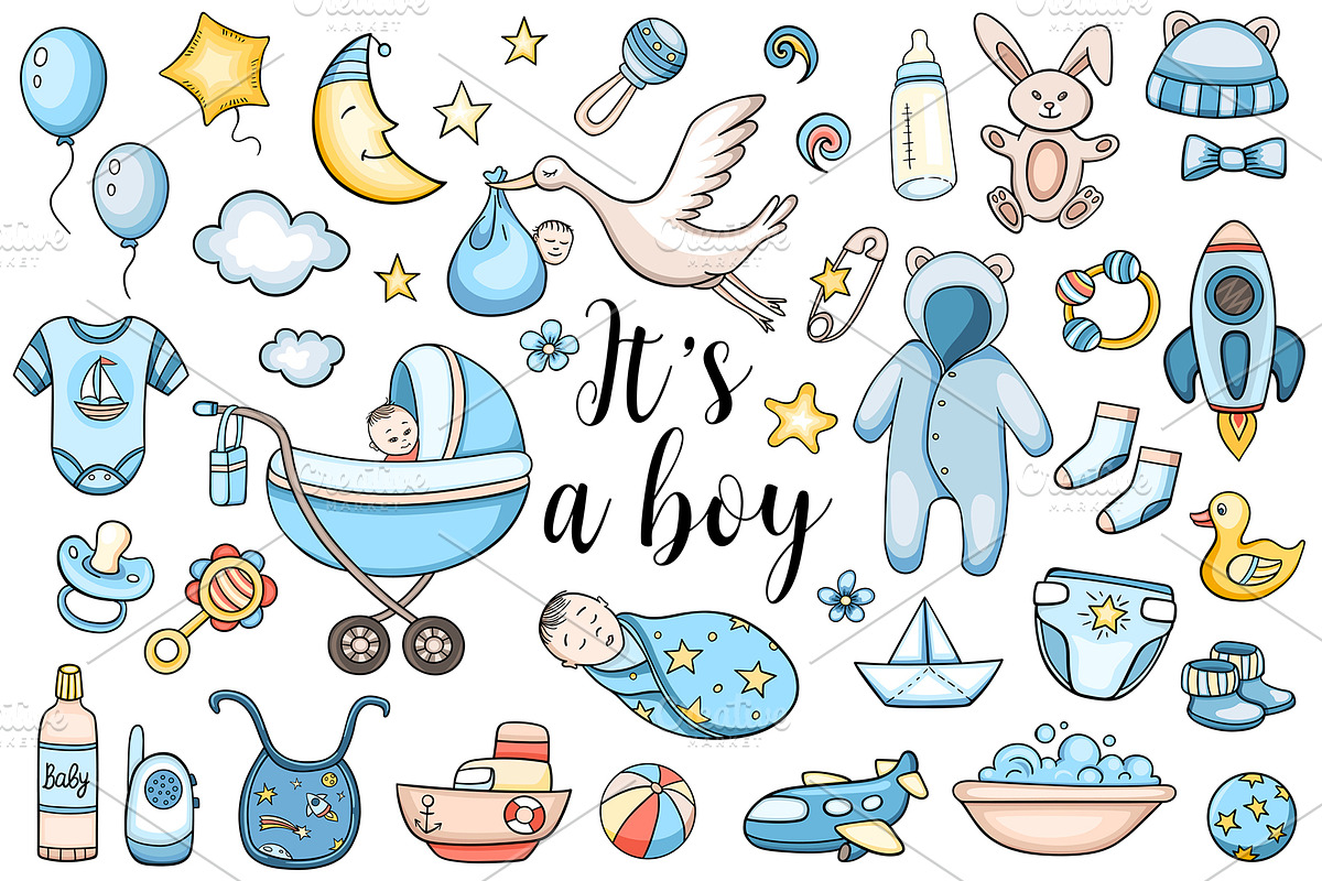 Baby Boy Design Kit, an Object Illustration by Artspace (Photo 1 of 6)