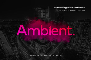 Ambient - Modern Typeface WebFonts