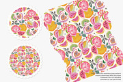 tropical fruit seamless pattern, a Pattern Graphic by Pink Studio Art (Thumbnail 2 of 4)