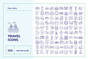 Travel Line Icon Set, an Outline Icon by iStar Design (Thumbnail 2 of 8)