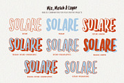 Vacances Layered Condensed Font, a Handwritten Font by Ef Studio (Thumbnail 6 of 12)
