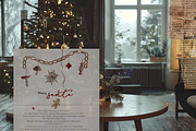 SALE Christmas decor Hand drawing, a Decorative Illustration by 60secondsArt (Thumbnail 5 of 10)