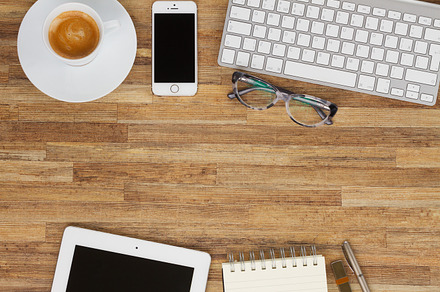 Office table with gudgets, a Business Photo by Neirfy