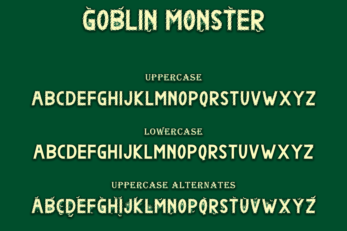 Goblin Monster, a Font by Yoga Letter (Photo 7 of 8)