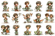 Summer Kids PNG Clipart, a Seasonal Illustration by OK Design (Thumbnail 3 of 6)