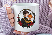 Gothic Victorian Lady Skull PNG, an Illustration by Craft Nest (Thumbnail 5 of 6)
