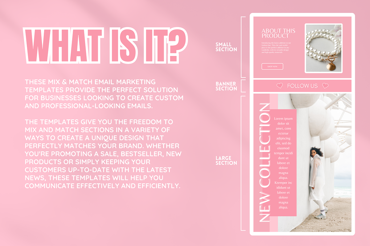 Pink Newsletter Templates, an Email Template by SunshineStudioBoutique (Photo 2 of 9)