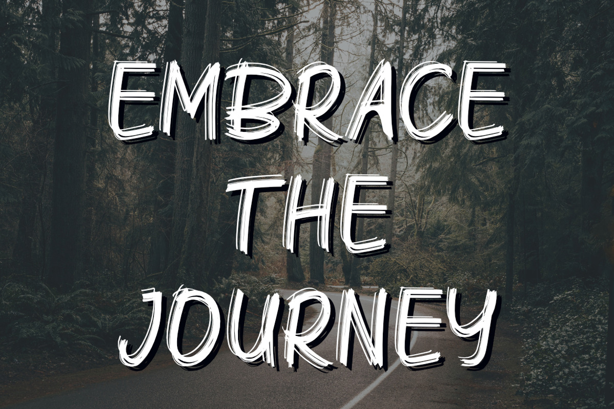 Shagrush Brush Font, a Sans Serif Font by Bayuktx (Photo 4 of 4)
