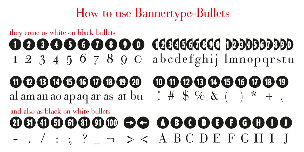 Bullets, a Symbol Font by Wiescher-Design (Photo 5 of 14)