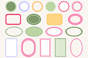 Scallop Wavy Frame Vector Bundle, a Decorative Illustration by Kusumaillustration (Thumbnail 9 of 15)