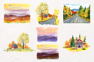 Autumn Landscape Clipart