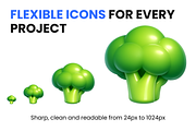 100 Food & Drink 3D Premium Icons, a Solid Icon by Icons Drop (Thumbnail 4 of 5)