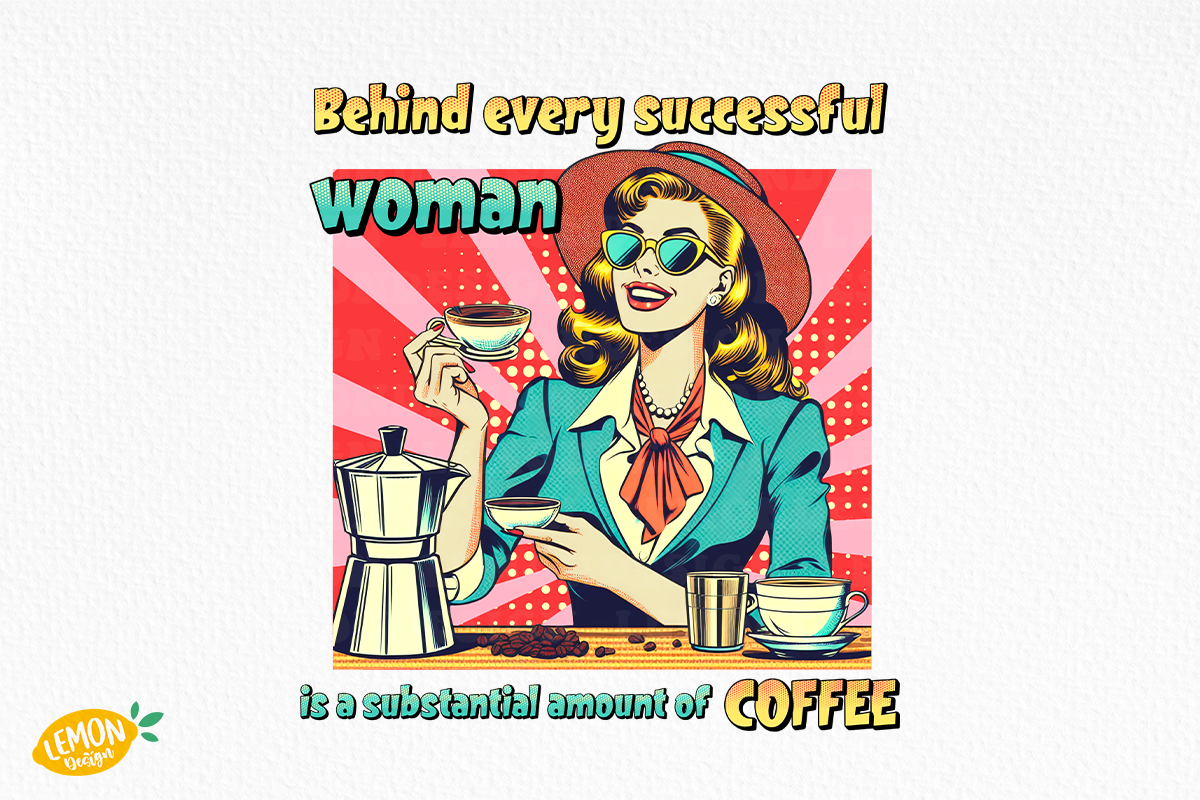 Retro Sarcastic Girl Sublimation, a Person Illustration by LemonDesign (Photo 7 of 11)