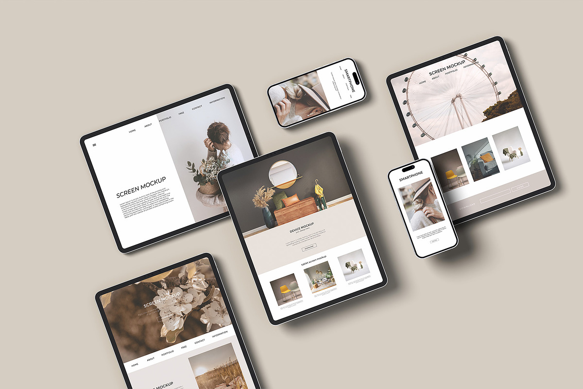 iPad & iPhone Mockup - Scene Creator, an iPad Mockup by graphicpages (Photo 15 of 15)