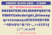 Chunky Block Sans Font, a Sans Serif Font by Brian Ritter Design (Thumbnail 6 of 6)