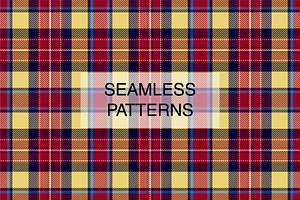 18 Royal Golden Plaid Patterns