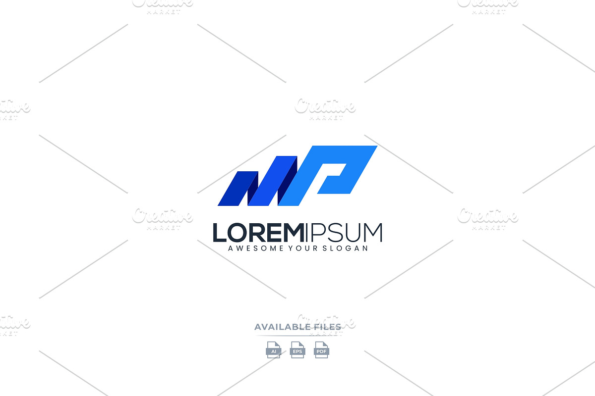 business letter p logo modern, a Branding & Logo Template by mhafifuadi