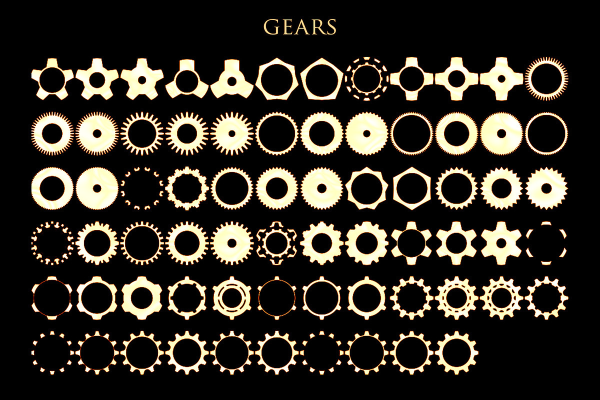 Gear Toolkit(Brushes, JPG, PNG, SVG), a Brush Add-On by xresch (Photo 2 of 19)