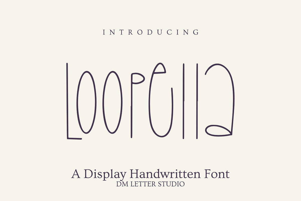 Loopela, a Script Font by Dm Studio (Photo 1 of 10)