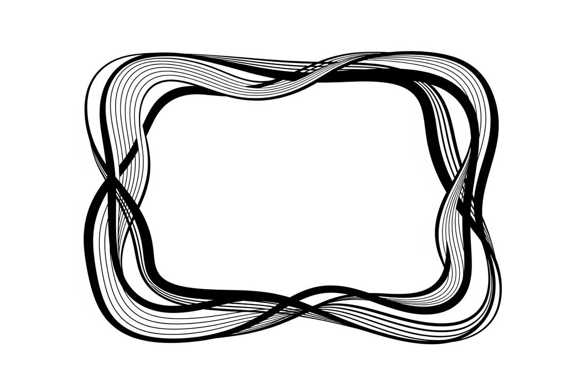 Abstract Line Frame SVG Bundle, an Illustration by yasushie (Photo 11 of 31)