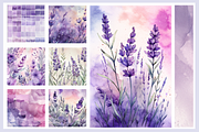 Watercolor Lavender clipart., a Decorative Illustration by Irena Matiash shop (Thumbnail 4 of 5)