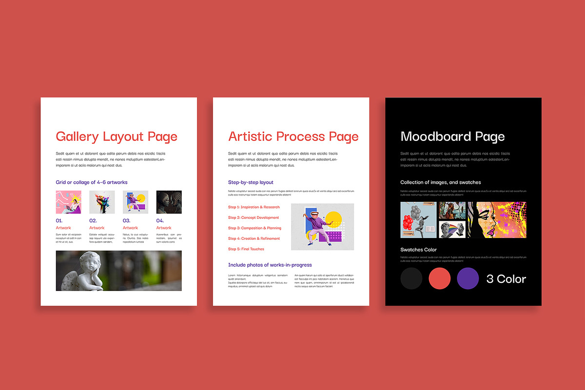 Artistic E Book Template, an UI Kit Template by MightyDesign (Photo 4 of 10)