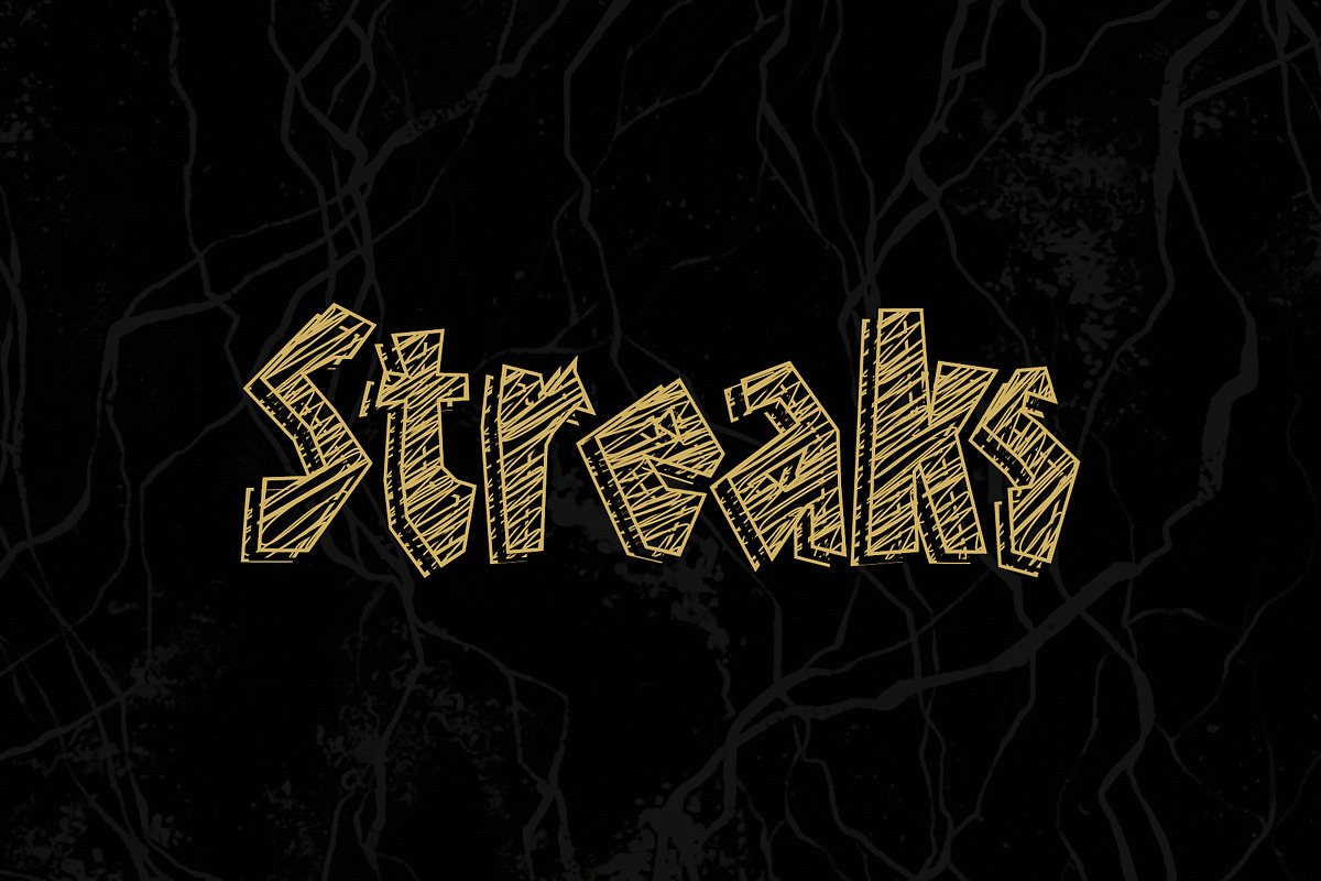 Streaks Connected Display Font, a Slab Serif Font by Nickhard (Photo 3 of 5)