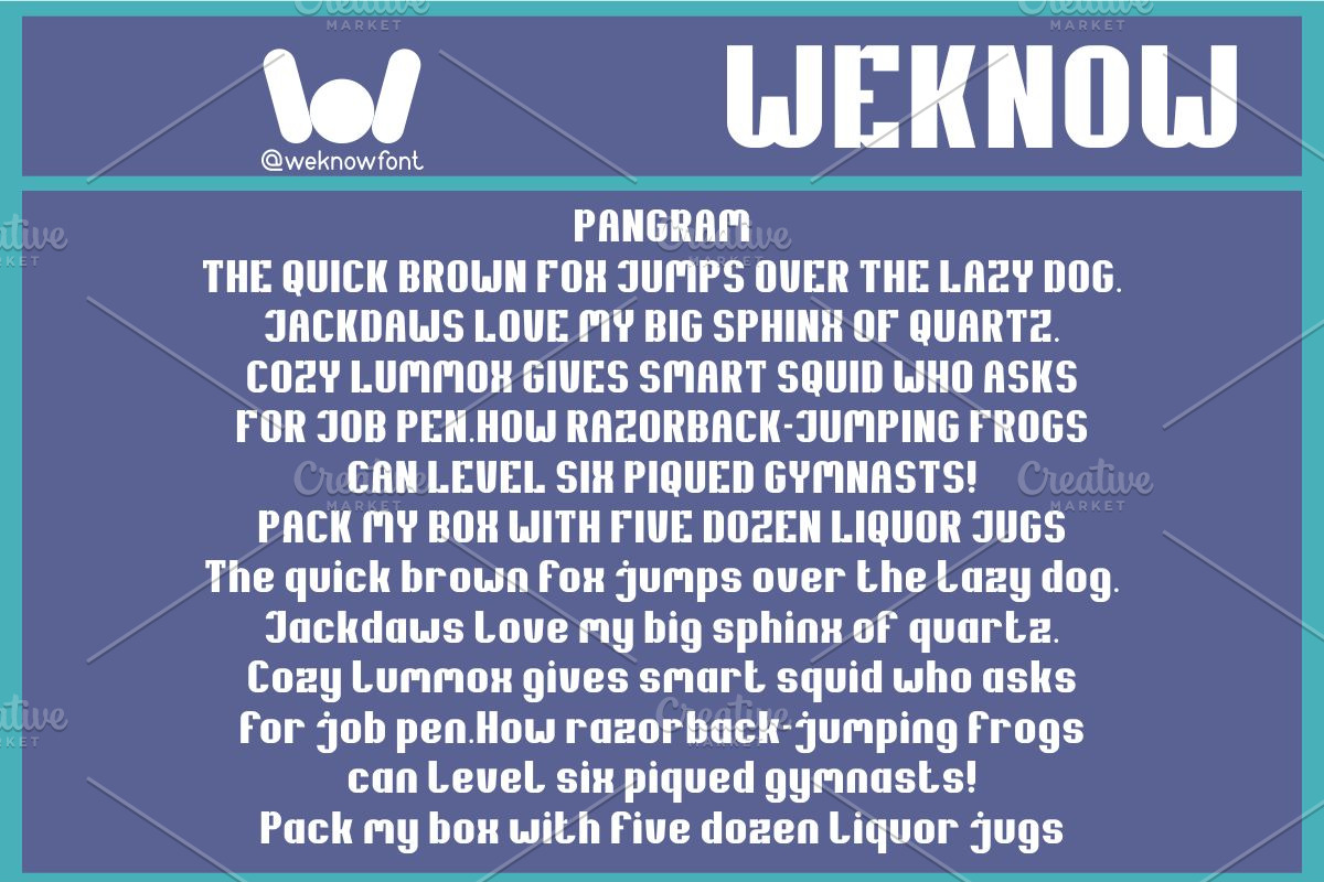 Reality Font, a Font by weknow (Photo 6 of 8)