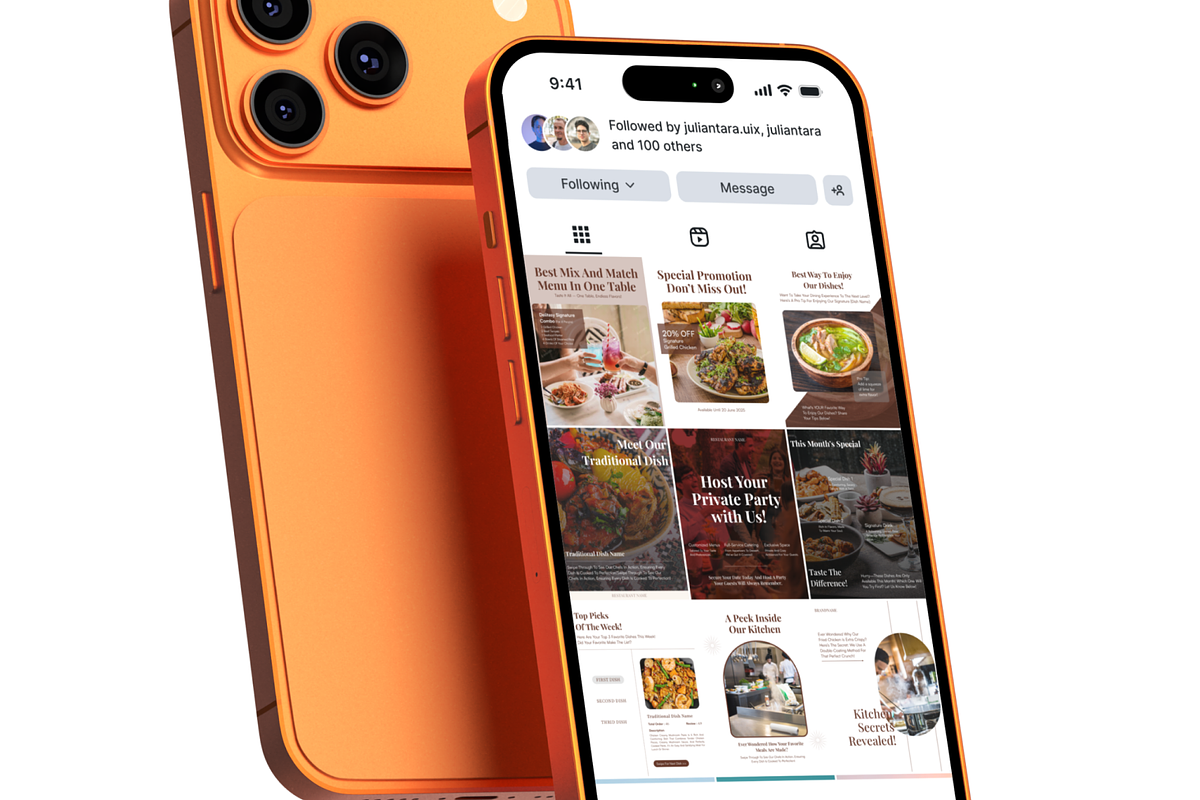 F&B Instagram Feed Templates 2025, a Social Media Template by Portal Studios (Photo 4 of 4)