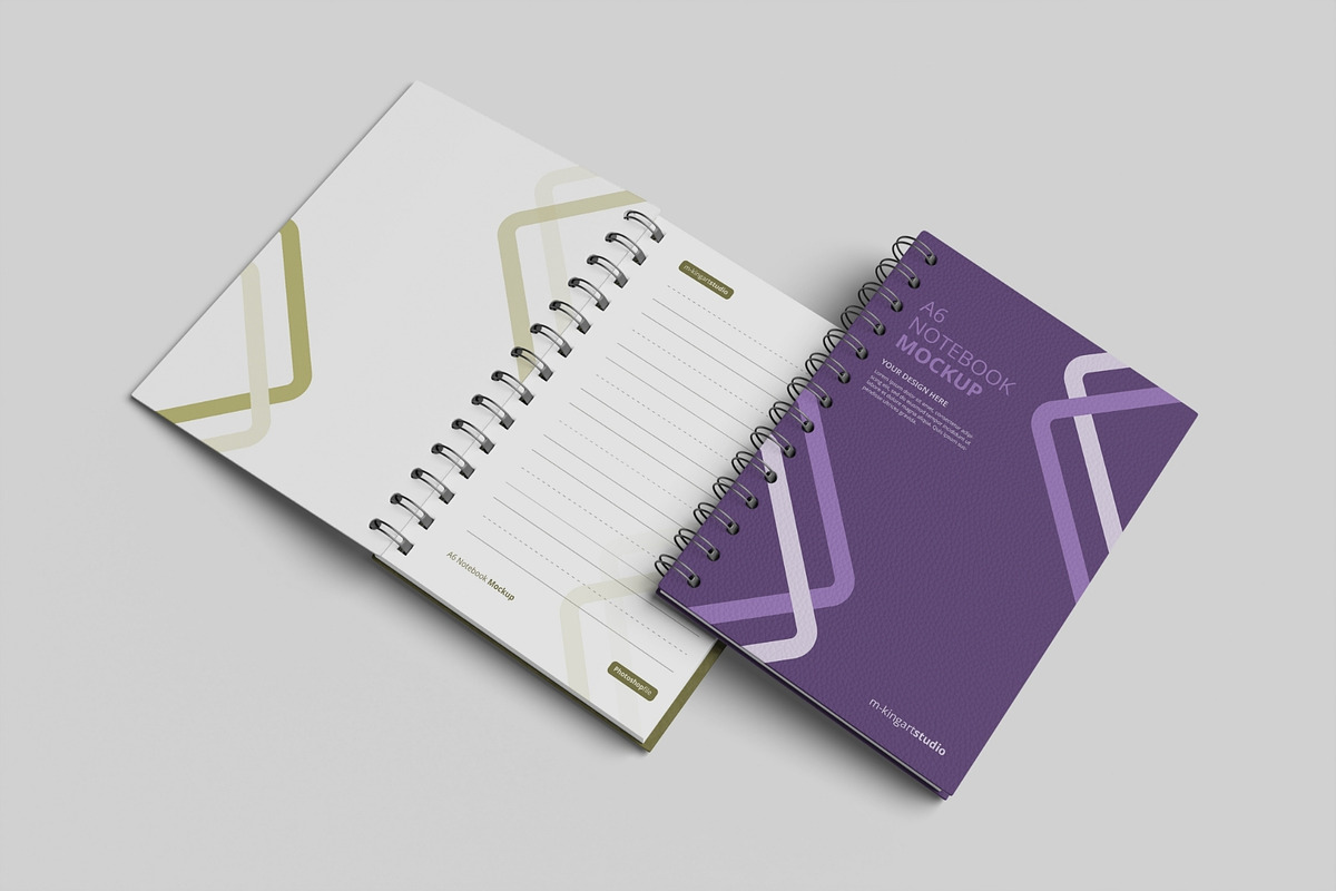 Realistic Notebook Mockup PSD, a Books & Magazine Mockup by MA-KING_ART (Photo 3 of 5)