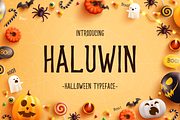 Haluwin |  Halloween Font, a Serif Font by filosovis (Thumbnail 1 of 5)