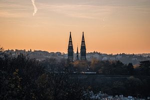 Vyšehrad at Sunset, an Architecture Photo by jakub_kopecky